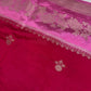 Pink Raw Mango Light Weight Silk Saree - 