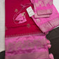 Pink Raw Mango Light Weight Silk Saree - 