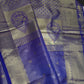 Semi Kanchi Palki Bharat Blue Checks Saree - 