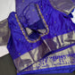 Semi Kanchi Palki Bharat Blue Checks Saree - 