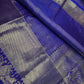 Semi Kanchi Palki Bharat Blue Checks Saree - 