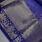 Semi Kanchi Palki Bharat Blue Checks Saree - 