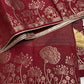 Semi Tussar Silk Maroon Red Saree - 