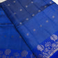 Semi Tussar Silk Blue Saree - 