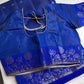 Semi Tussar Silk Blue Saree - 