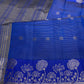 Semi Tussar Silk Blue Saree - 