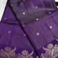 Semi Tussar Silk Purple Saree - 