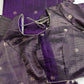 Semi Tussar Silk Purple Saree - 