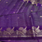 Semi Tussar Silk Purple Saree - 