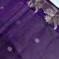 Semi Tussar Silk Purple Saree - 