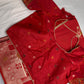 Soft Silk Semi Banarsi Red Saree - 