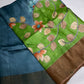 Pure Tussar Floral Printed Light Weight Saree - 