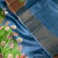 Pure Tussar Floral Printed Light Weight Saree - 