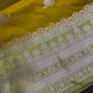 Green Raw Mango Light Weight Silk Saree - 