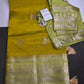 Green Raw Mango Light Weight Silk Saree - 