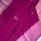 Magenta Pink Raw Mango Light Weight Silk Saree - 