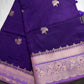 Purple Raw Mango Light Weight Silk Saree - 