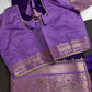 Purple Raw Mango Light Weight Silk Saree - 