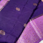 Purple Raw Mango Light Weight Silk Saree - 