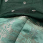 Green Raw Mango Light Weight Silk Saree - 