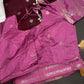 Plum Raw Mango Light Weight Silk Saree - 