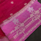 Pink Raw Mango Light Weight Silk Saree - 