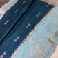 Blue Raw Mango Light Weight Silk Saree - 