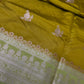 Green Raw Mango Light Weight Silk Saree - 