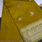 Green Raw Mango Light Weight Silk Saree - 