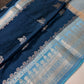 Blue Raw Mango Light Weight Silk Saree - 