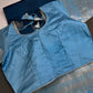 Blue Raw Mango Light Weight Silk Saree - 