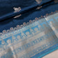Blue Raw Mango Light Weight Silk Saree - 