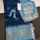 Blue Raw Mango Light Weight Silk Saree - 