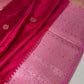 Pink Raw Mango Light Weight Silk Saree - 