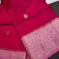 Pink Raw Mango Light Weight Silk Saree - 