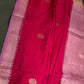 Pink Raw Mango Light Weight Silk Saree - 