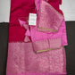 Pink Raw Mango Light Weight Silk Saree - 