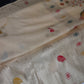 Soft Silk Semi Banarsi Cream Saree - 
