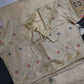 Soft Silk Semi Banarsi Cream Saree - 