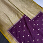 Purple Mustard Soft Silk Saree - 