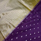 Purple Mustard Soft Silk Saree - 