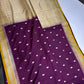 Purple Mustard Soft Silk Saree - 