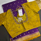 Purple Green Soft Silk Saree - 