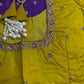 Purple Green Soft Silk Saree - 