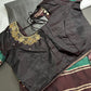 Kanchi Check Grey Soft Silk Saree - 