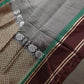 Kanchi Check Grey Soft Silk Saree - 