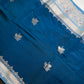 Blue Raw Mango Light Weight Silk Saree - 