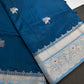 Blue Raw Mango Light Weight Silk Saree - 