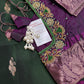 Kanchi Pattu Green Magenta Pure Silk Saree - 