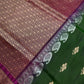 Kanchi Pattu Green Magenta Pure Silk Saree - 